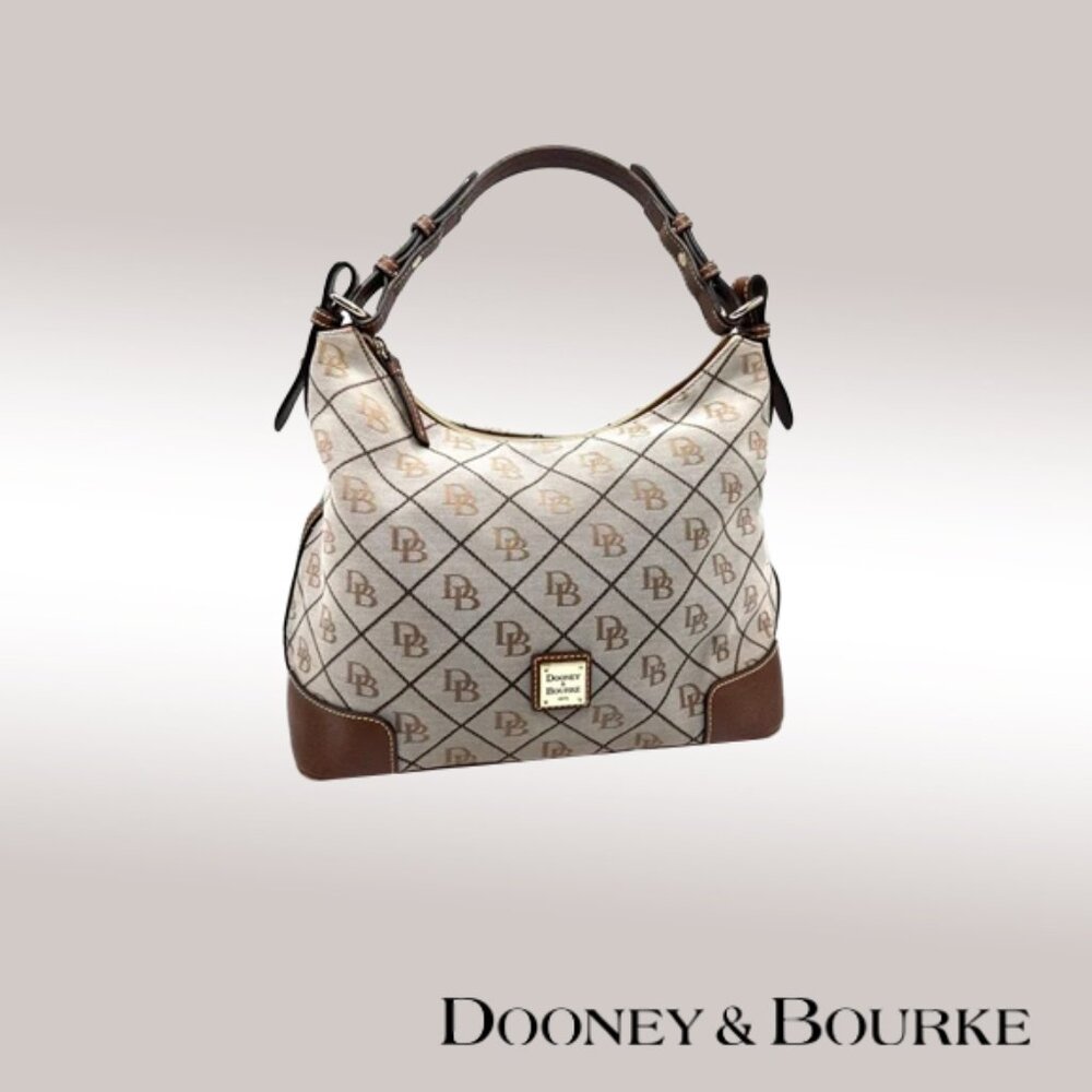 Dooney & Bourke Large Erica Shoulder Bag – Signature Canvas Monogram